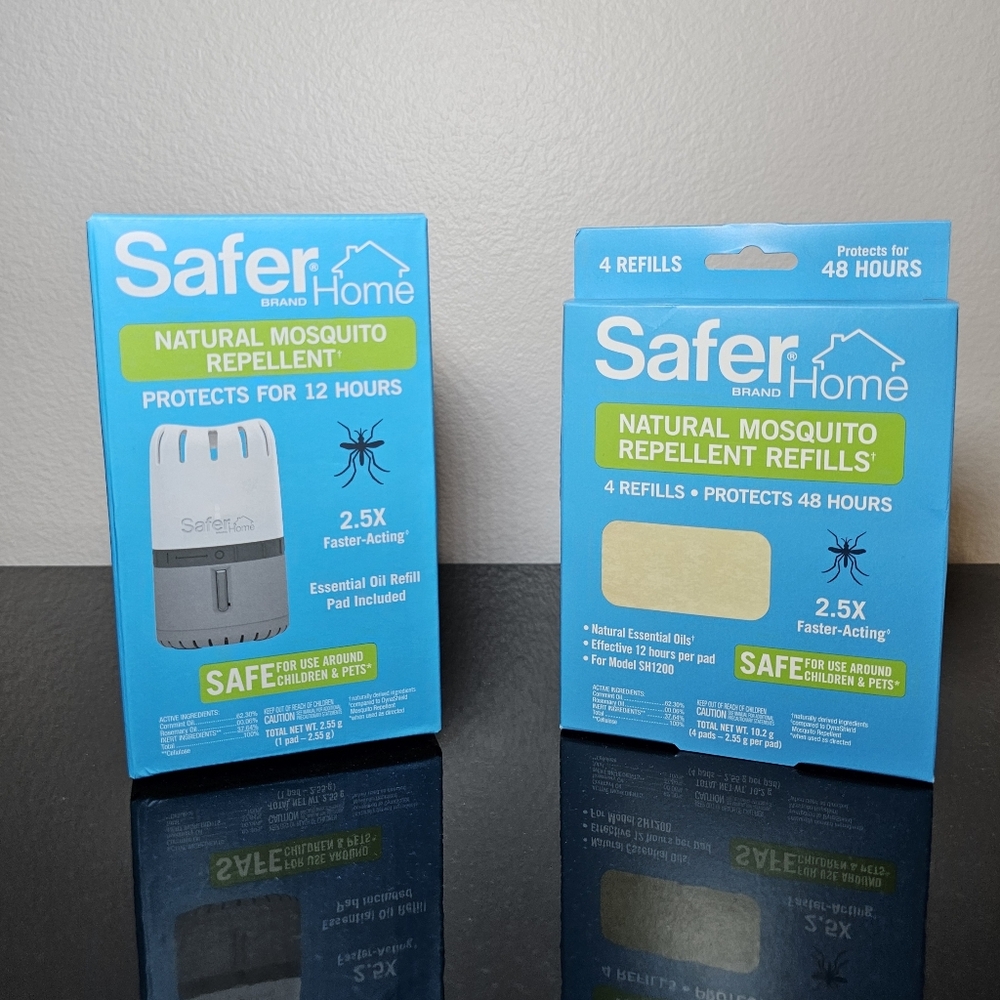 Safer® Home Natural Mosquito Repellent & Repellent Refills, New in Box